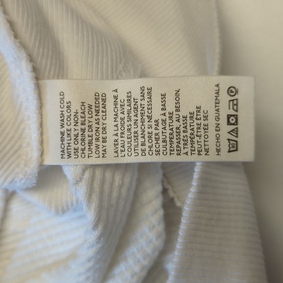 NWOT Free People Santa Clara White Long Sleeve Thermal Shirt - Picture 3 of 6